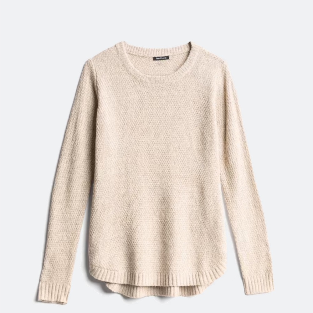 Nikole textured sweatshirt cream sz S